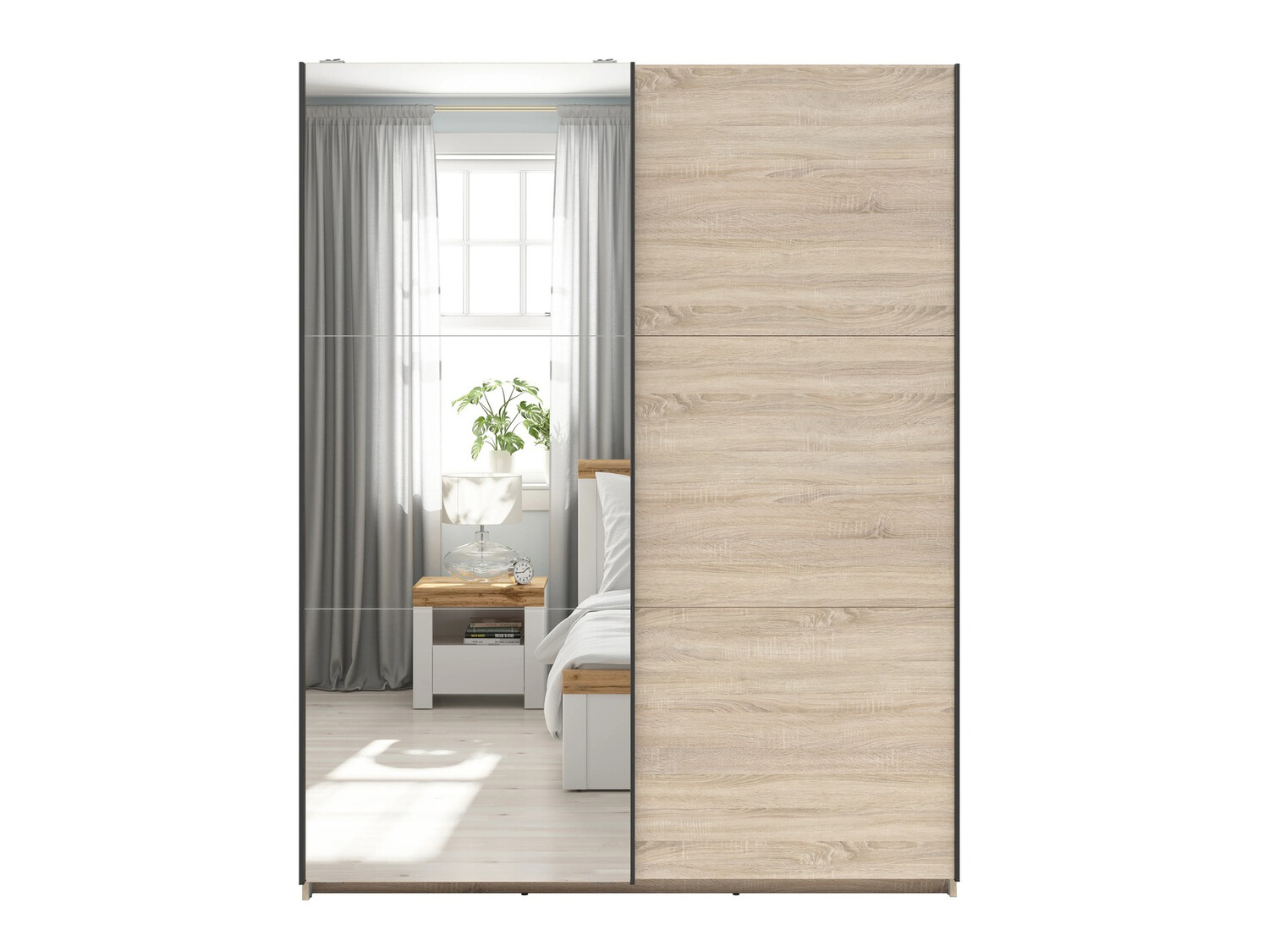 Kleiderschrank Livevaro 118 (Sonoma Eichenholzoptik)