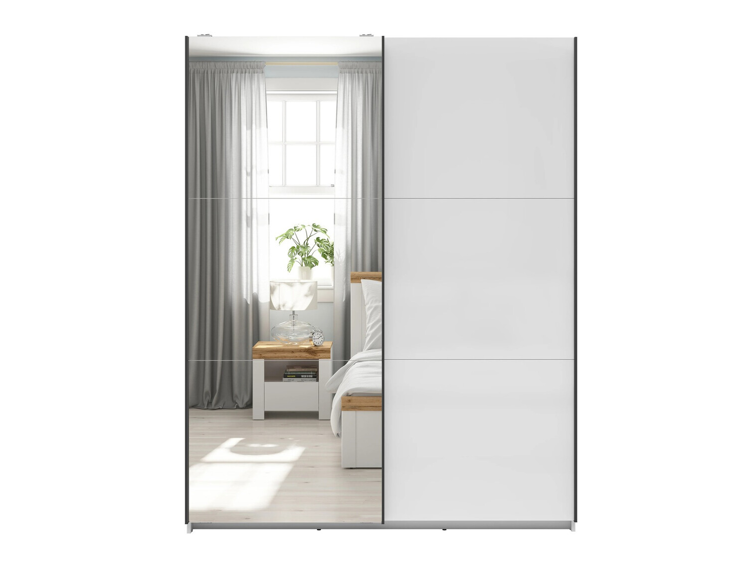 Kleiderschrank Livevaro 118 (Weiß)