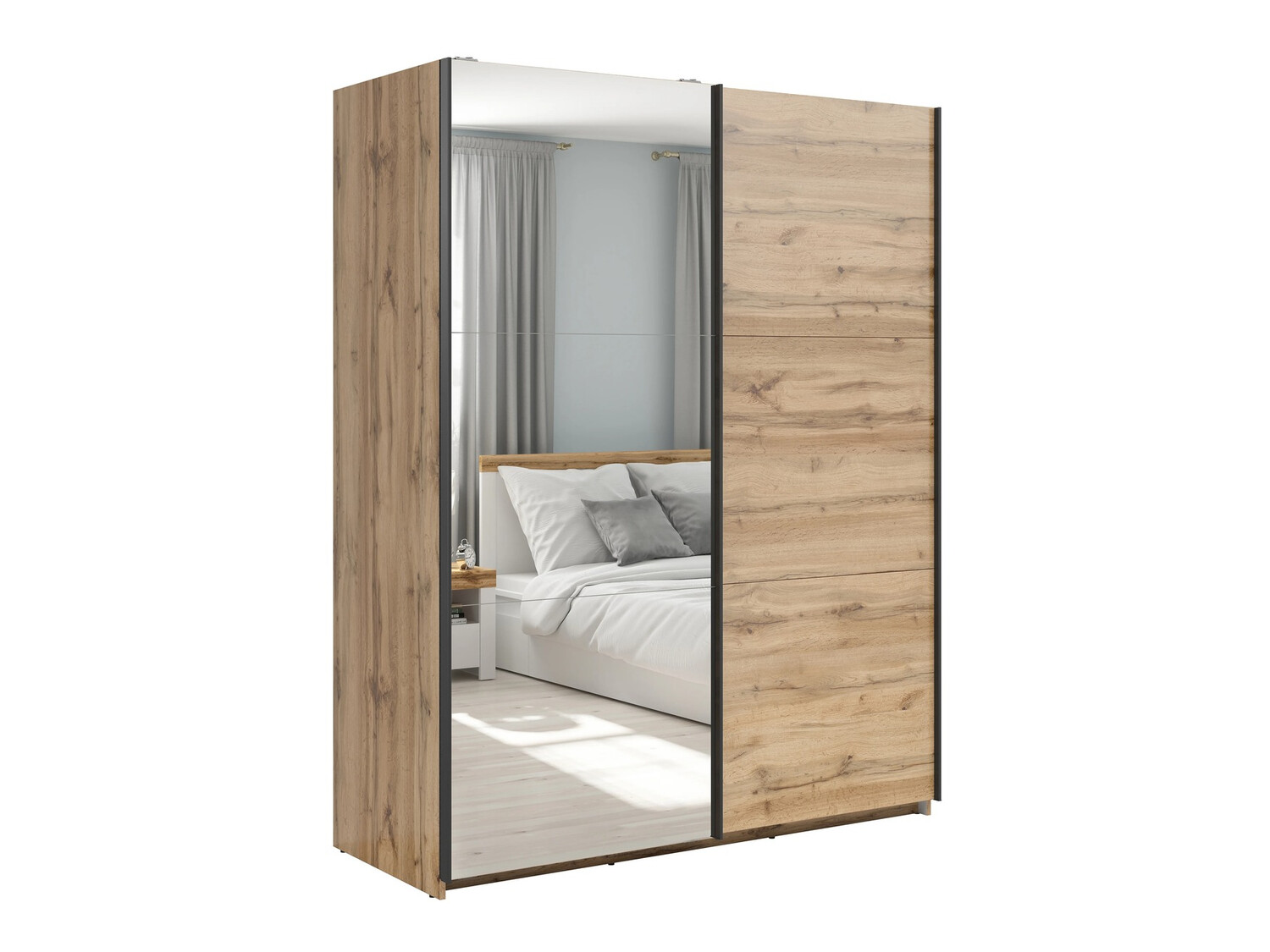 Kleiderschrank Livevaro 118 (Wotan Eiche)