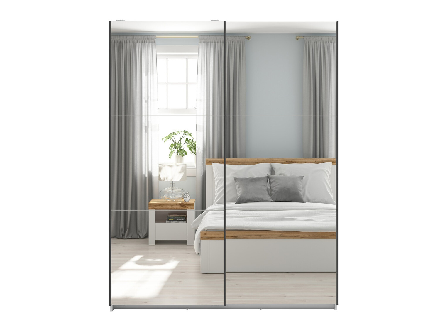 Kleiderschrank Livevaro 119 (Weiß)