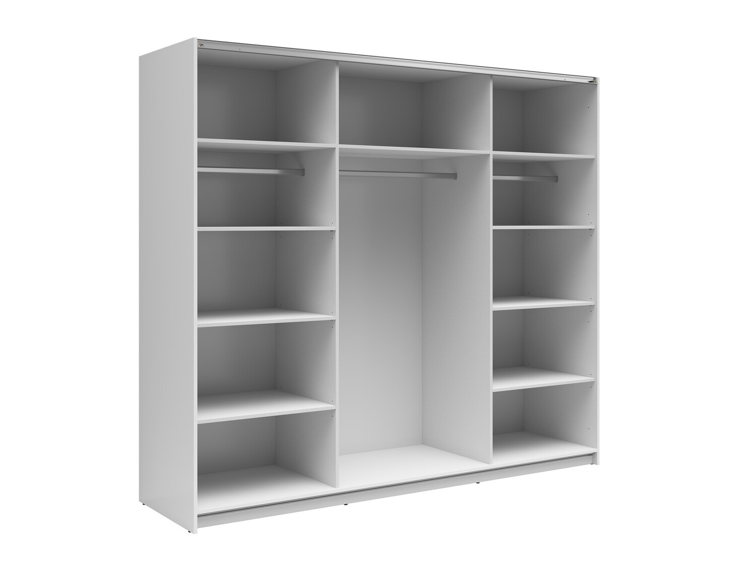 Kleiderschrank Livevaro 120 (Weiß + Sonoma Eichenholzoptik)