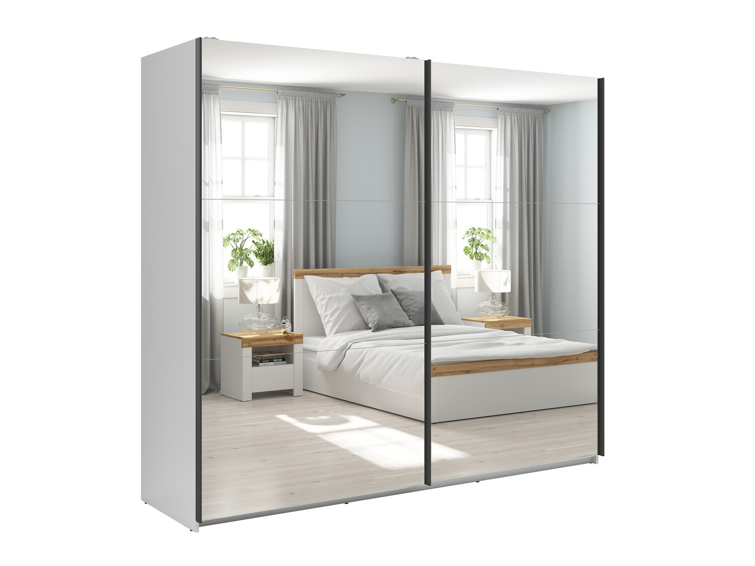 Kleiderschrank Livevaro 122 (Weiß)