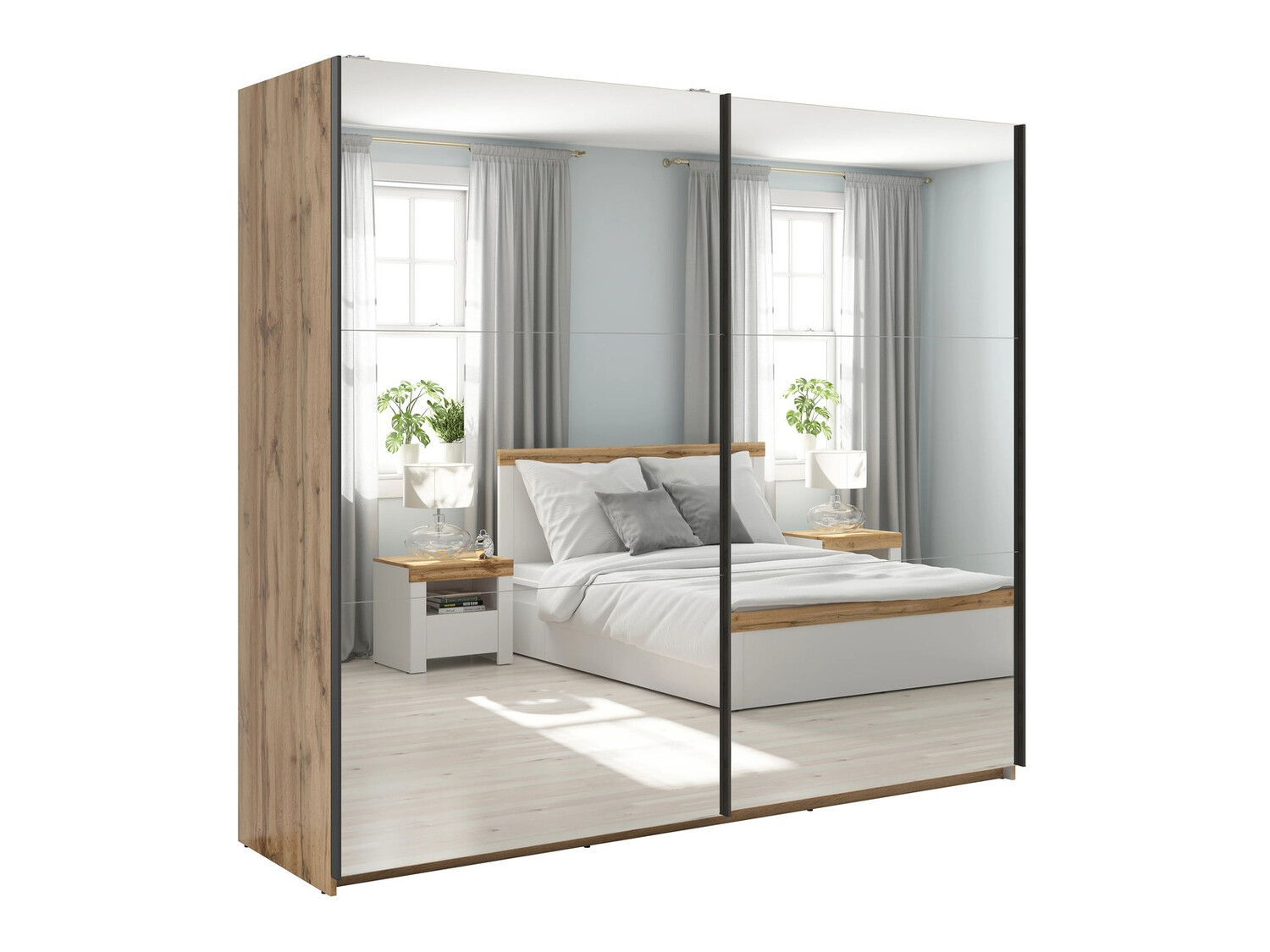 Kleiderschrank Livevaro 122 (Wotan Eiche)