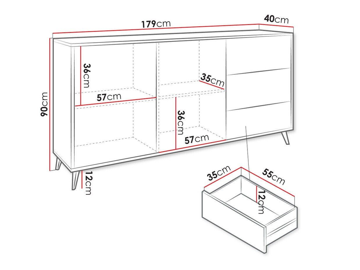 Kommoden Comfivo Lomcali 101