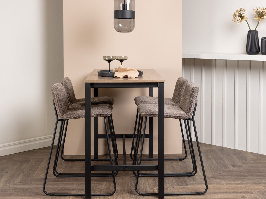 Essgruppe Dallas 4155 (Dunkelgrau + Schwarz)