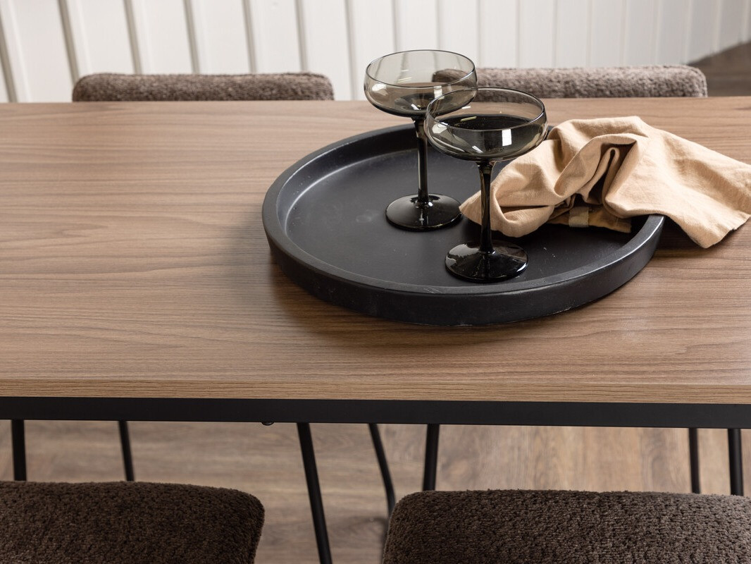 Essgruppe Dallas 4155 (Dunkelgrau + Schwarz)