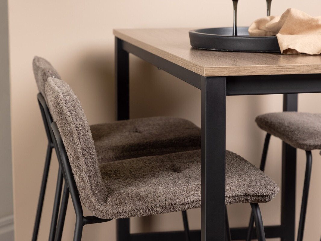 Essgruppe Dallas 4155 (Dunkelgrau + Schwarz)