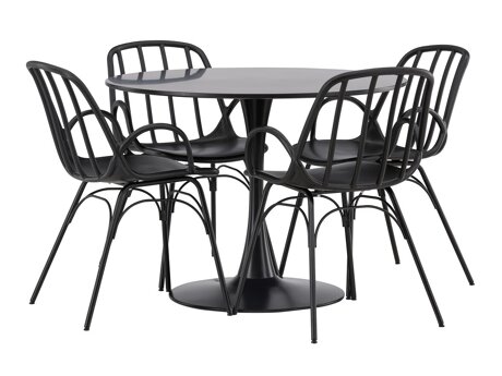 Essgruppe Dallas 4165 (Schwarz)