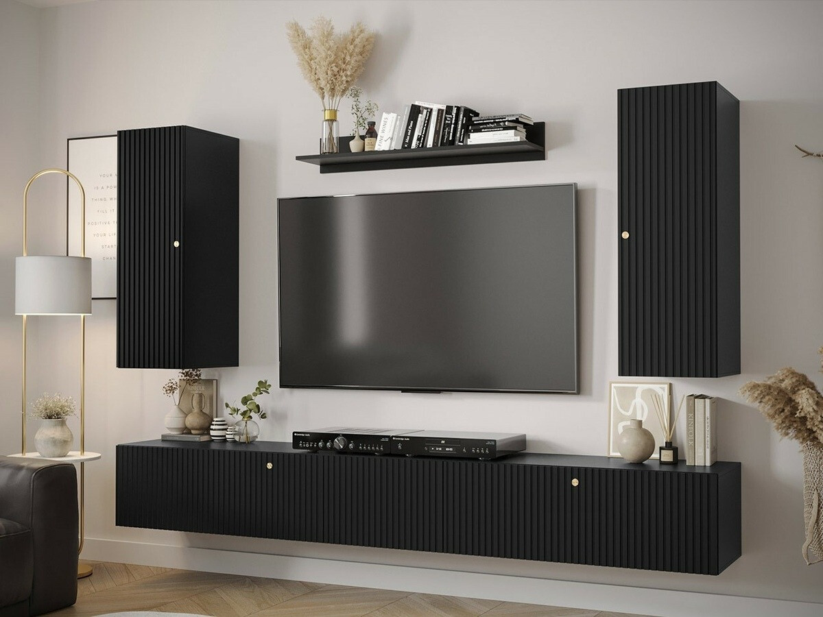 TV-Möbel Anulio (Schwarz)