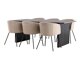 Essgruppe Dallas 4182 (Beige + Schwarz)