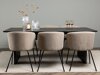 Essgruppe Dallas 4182 (Beige + Schwarz)