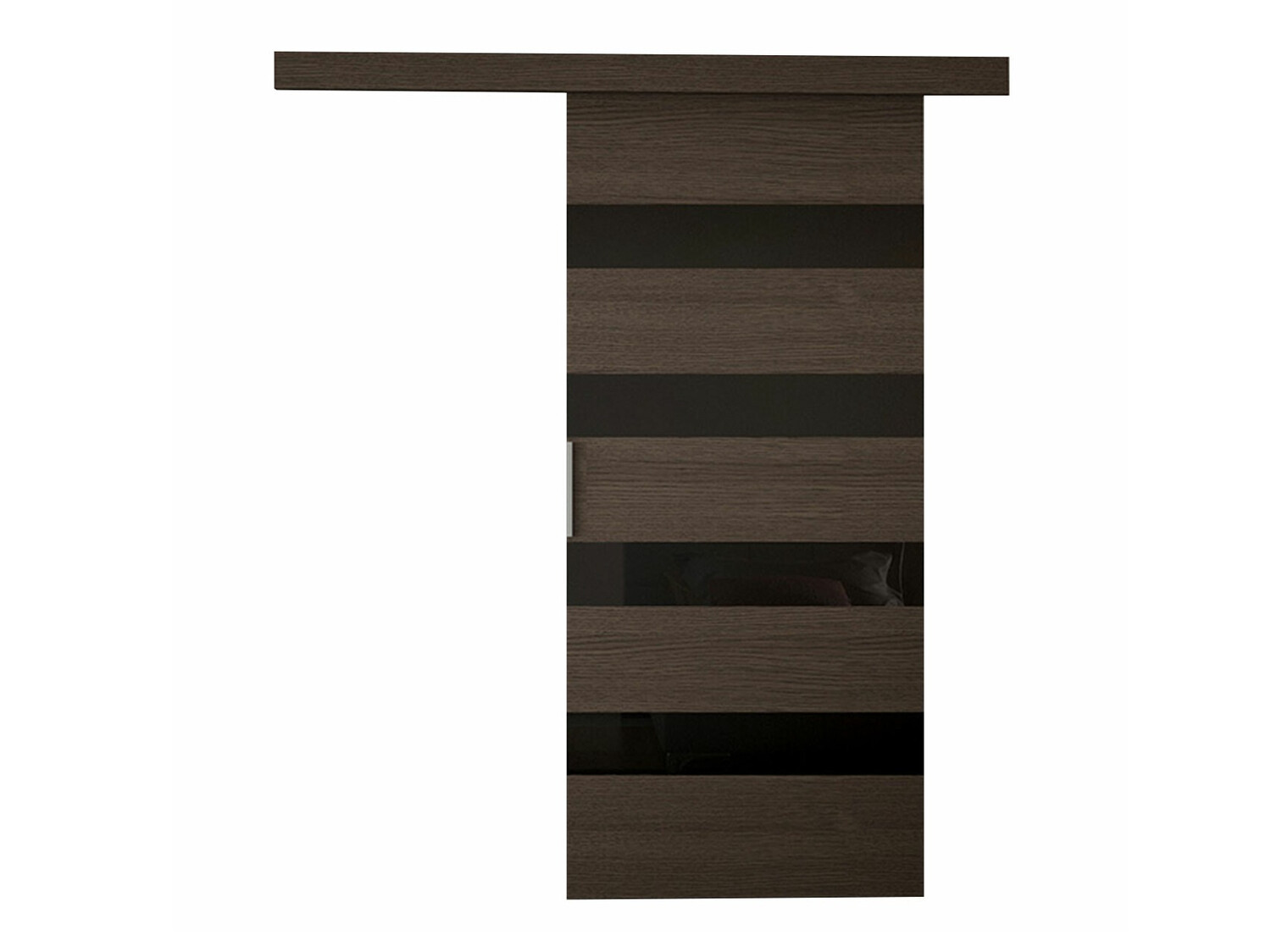 Schwebetür Closico 173 (Braun + Schwarz)