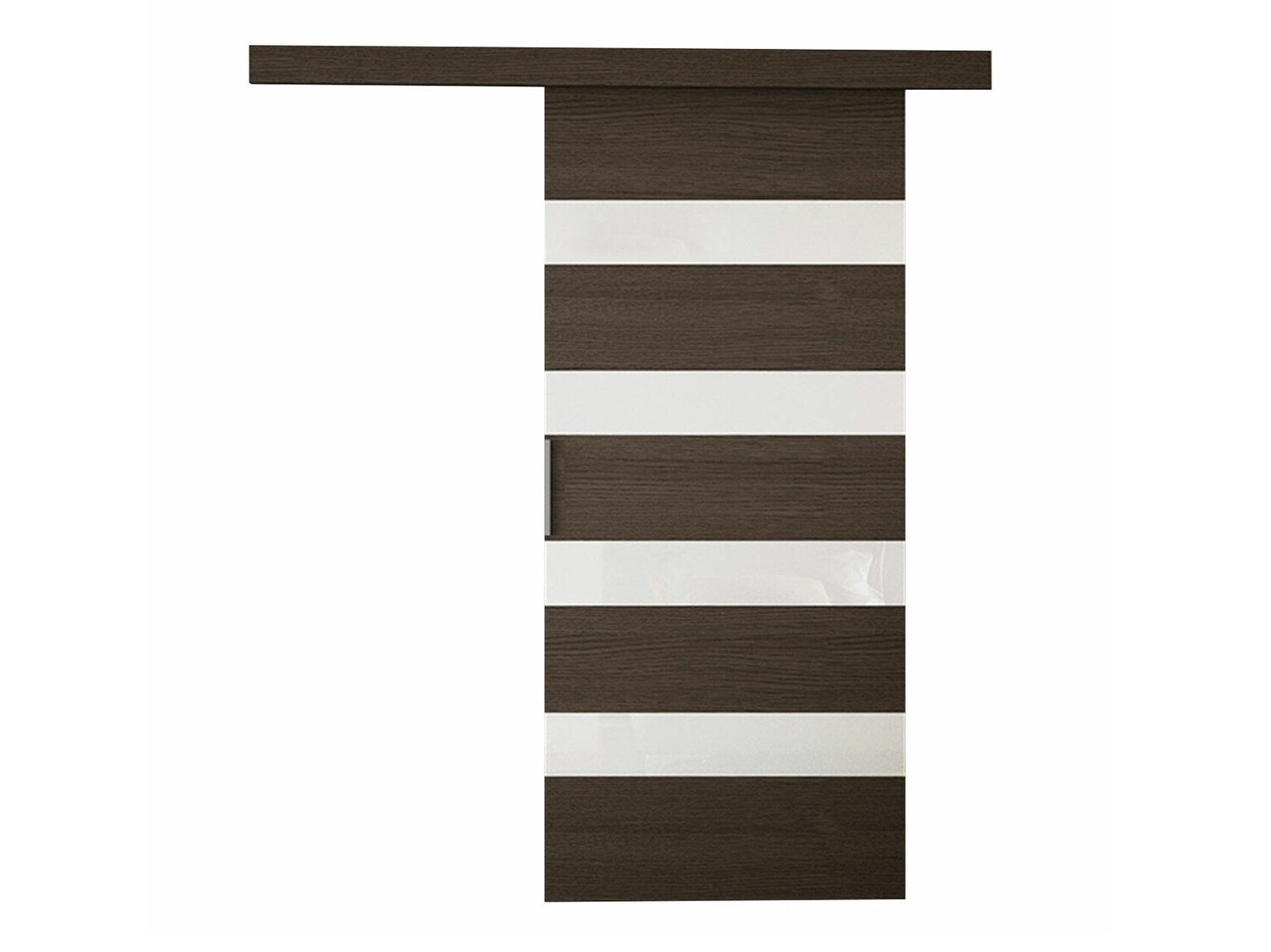 Schwebetür Closico 173 (Braun + Weiß)