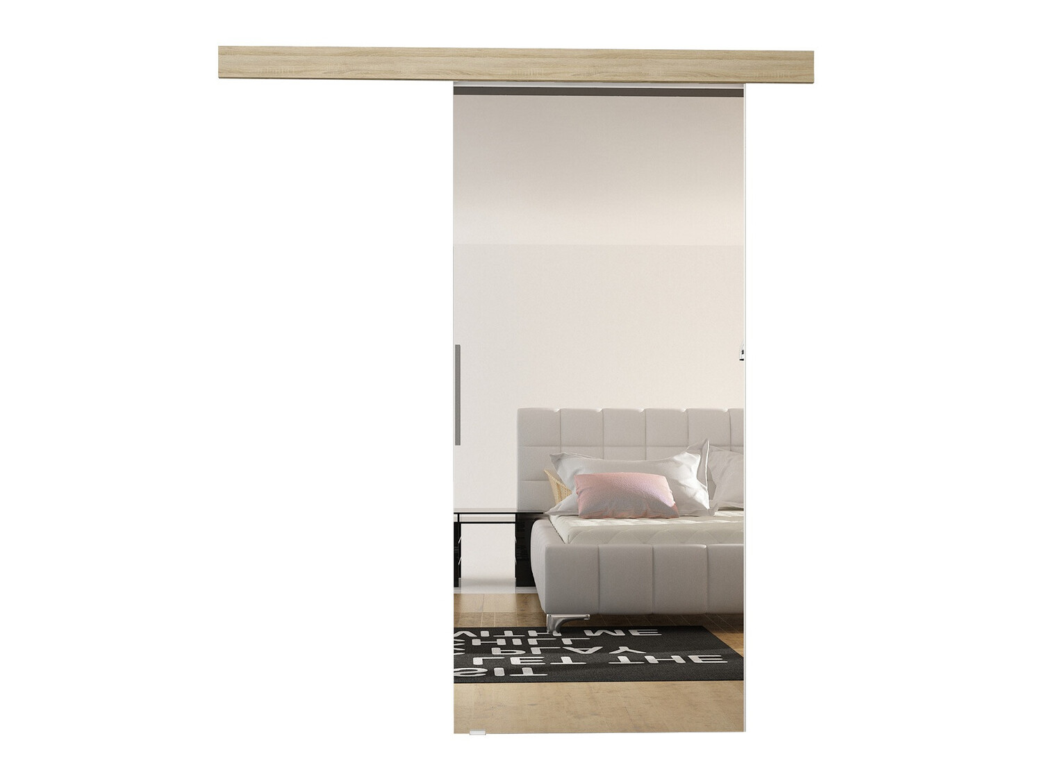 Schwebetür Closico Materia II (Sonoma Eichenholzoptik)