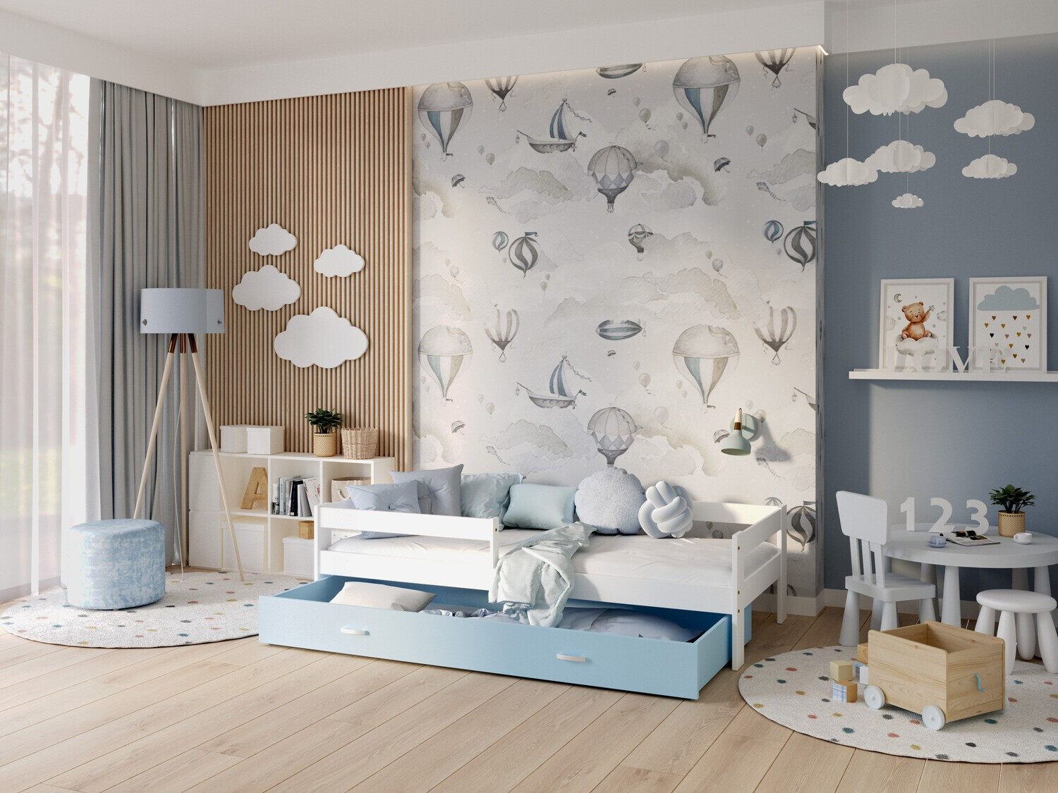 Bett Aurora 125 (Weiß)