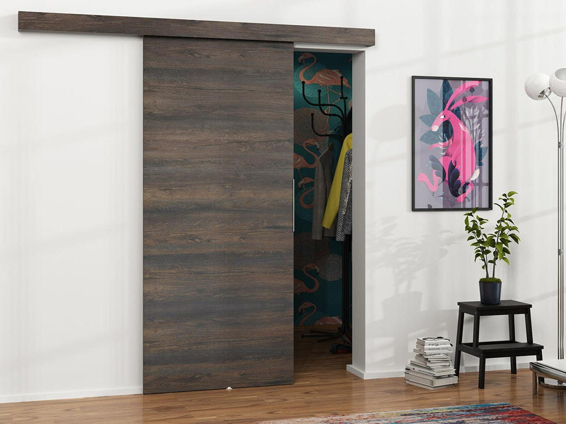 Schwebetür Dover 142 (Esche dunkel)