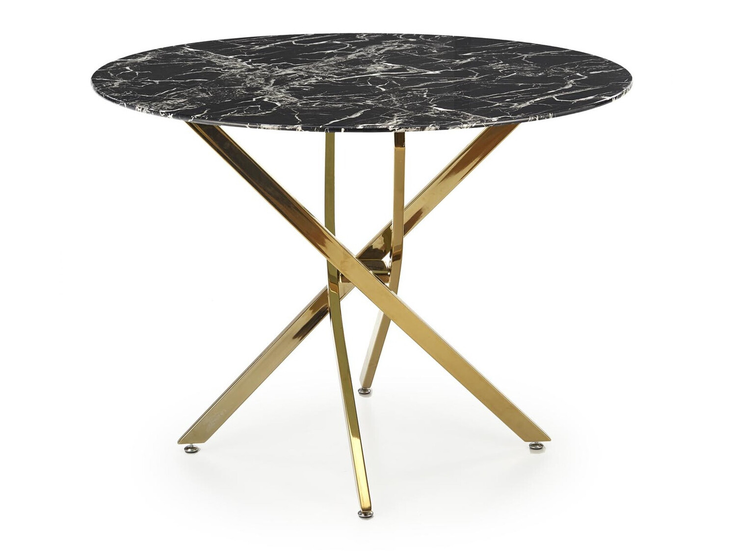 Tisch Houston 1538 (Gold + Schwarzer Marmor)