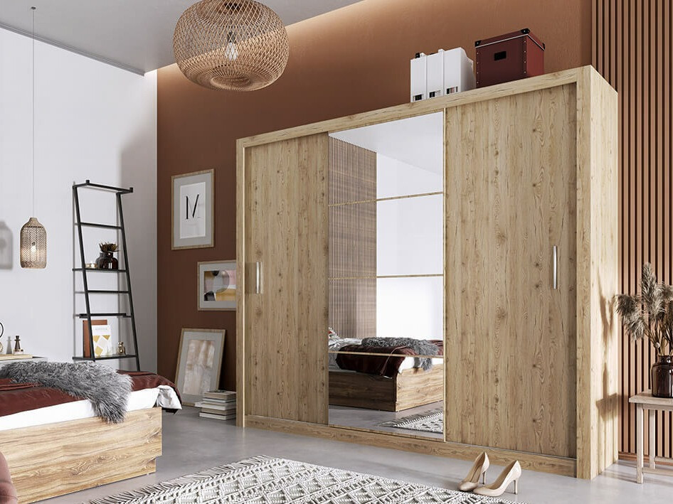 Kleiderschrank Cirdelu 101 (San Remo Eichenholzoptik)