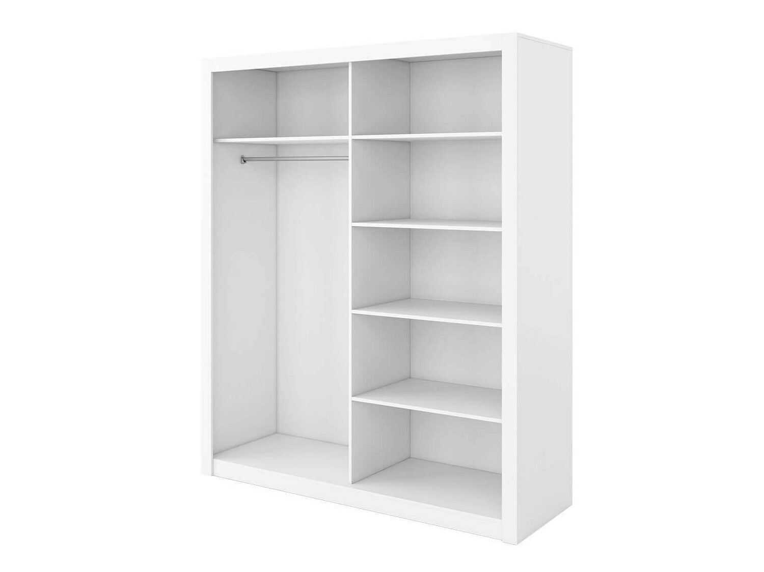 Kleiderschrank Cirdelu 104 (Weiß)