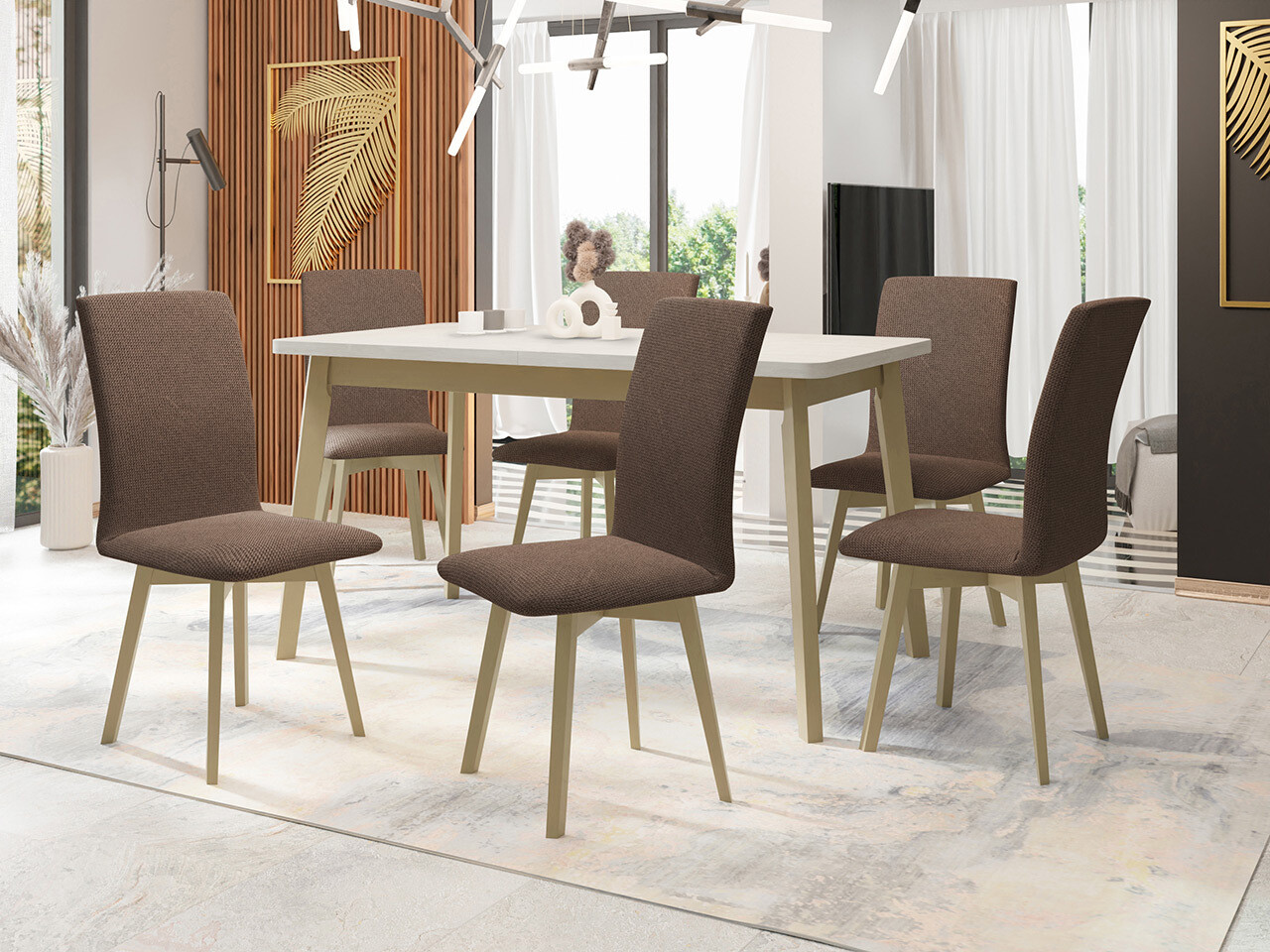 Essgruppe Victorville 323 (Sonoma Eichenholzoptik)