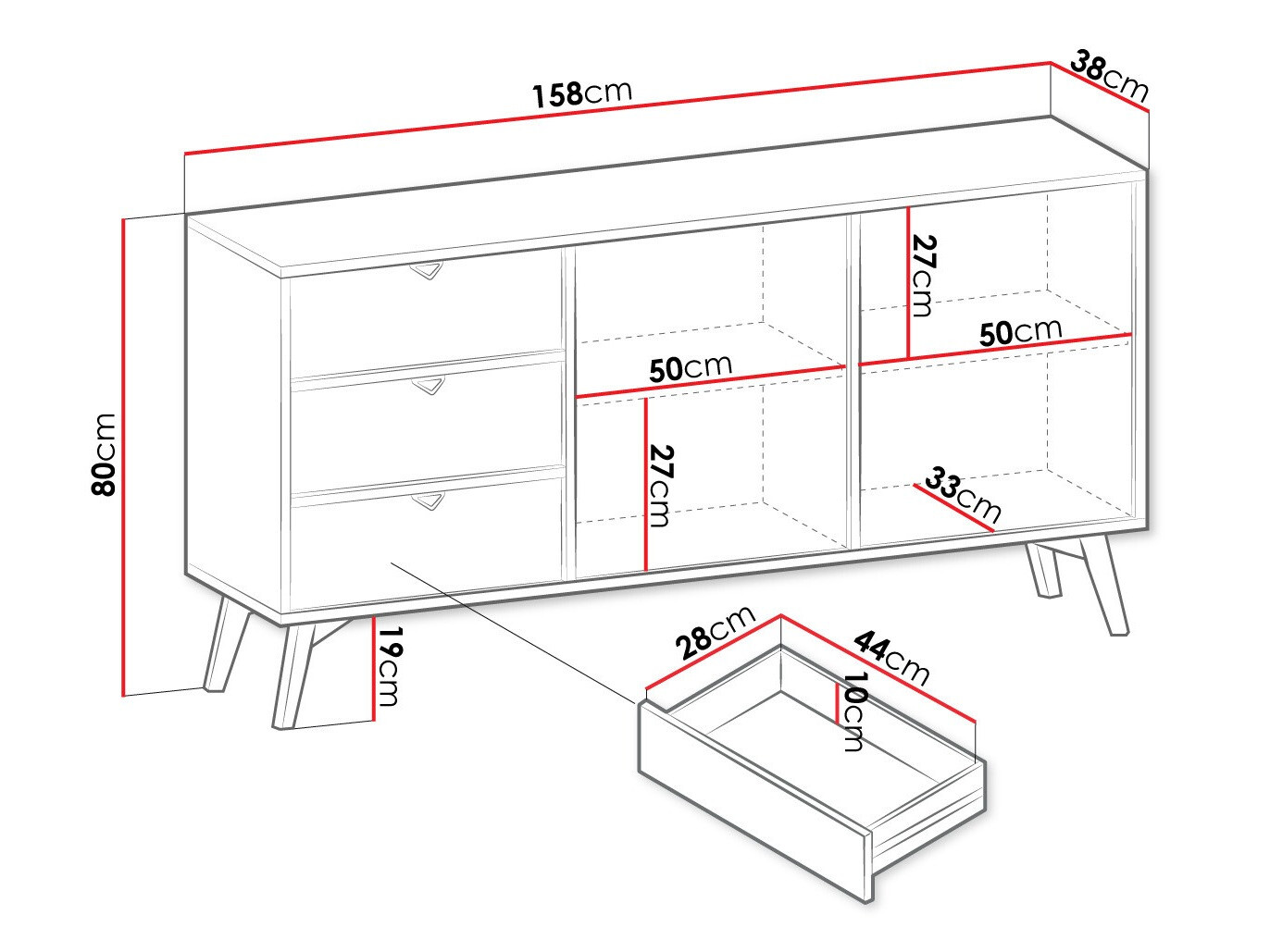 Kommoden Belbele 100