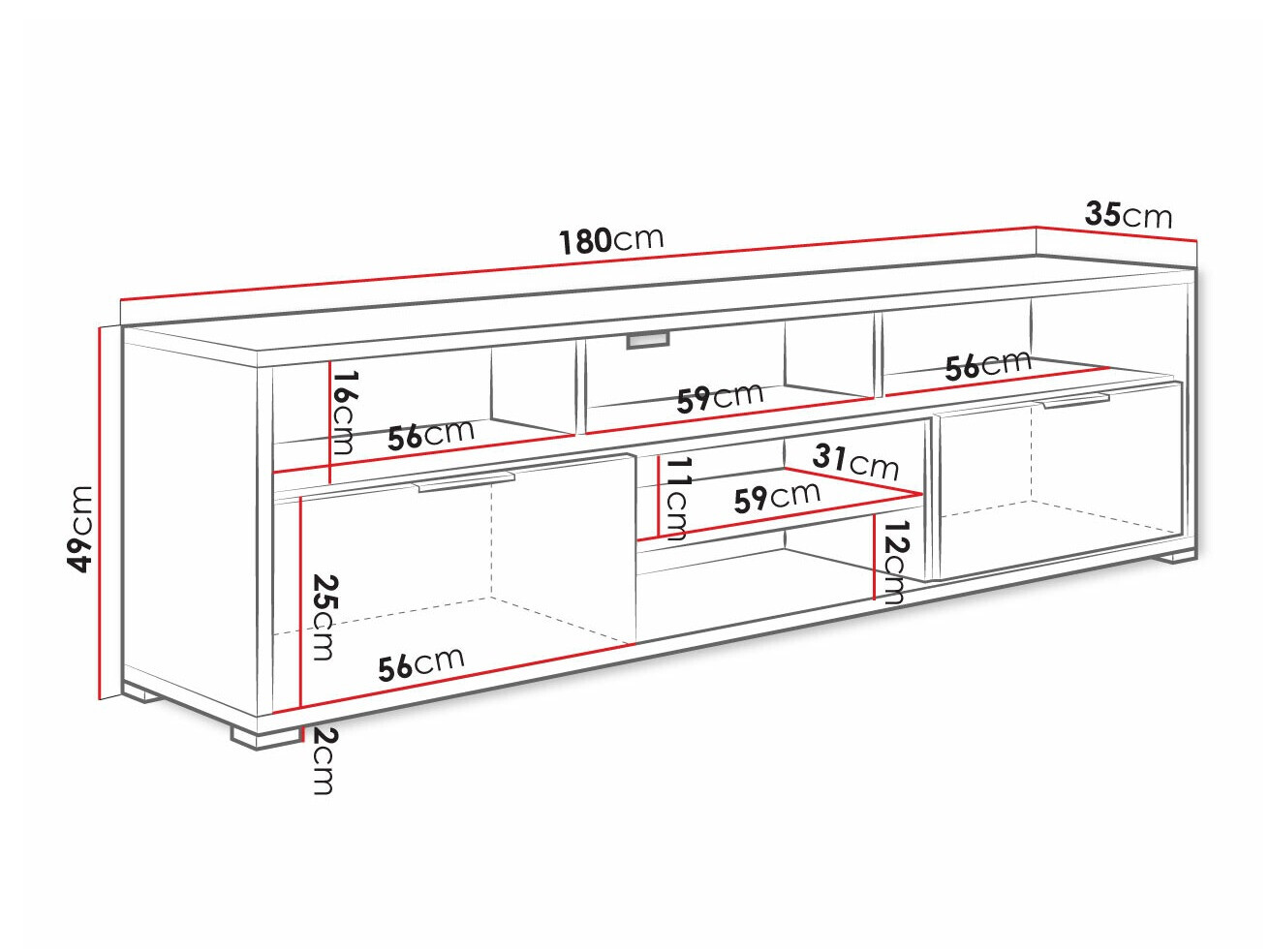 TV-Möbel Comfivo 132