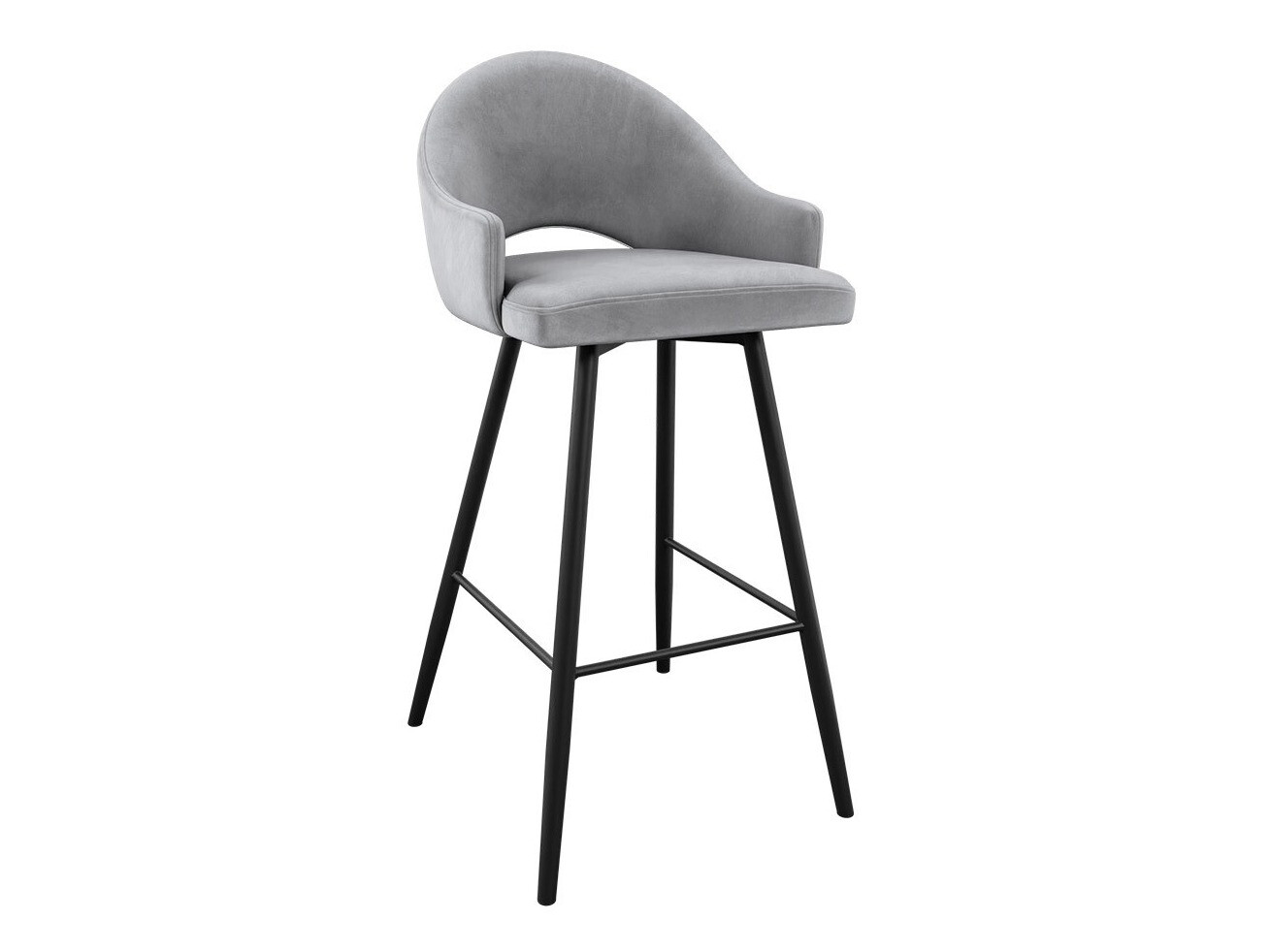 Barstuhl Jackson 103 (Schwarz + Magic Velvet 2240)