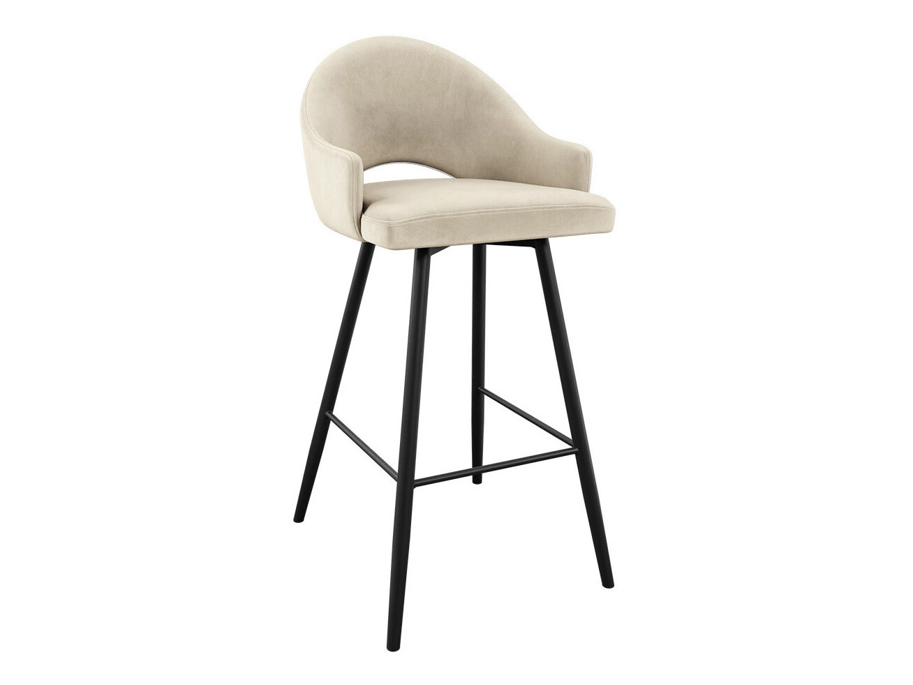 Barstuhl Jackson 103 (Schwarz + Magic Velvet 2250)