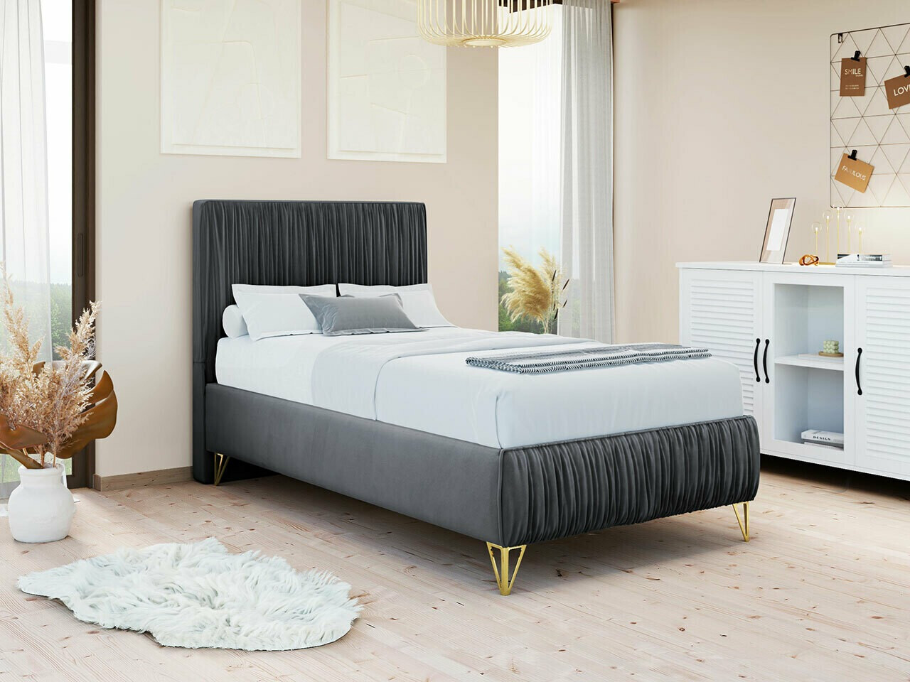 Boxspringbett Logan 112 (Amor Velvet 4321)