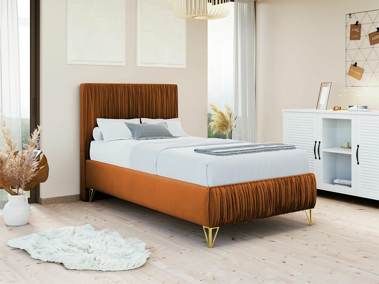 Boxspringbett Logan 112 (Amor Velvet 4305)