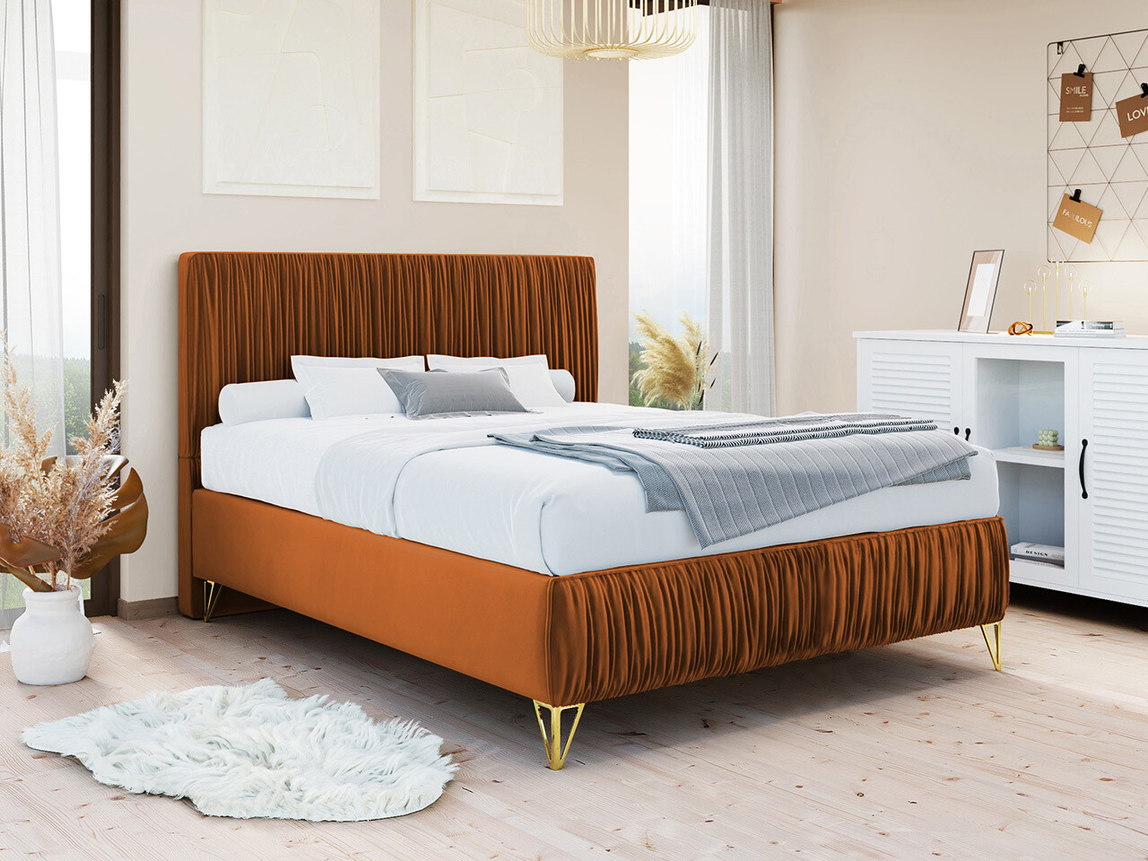 Boxspringbett Logan 112 (Amor Velvet 4305)