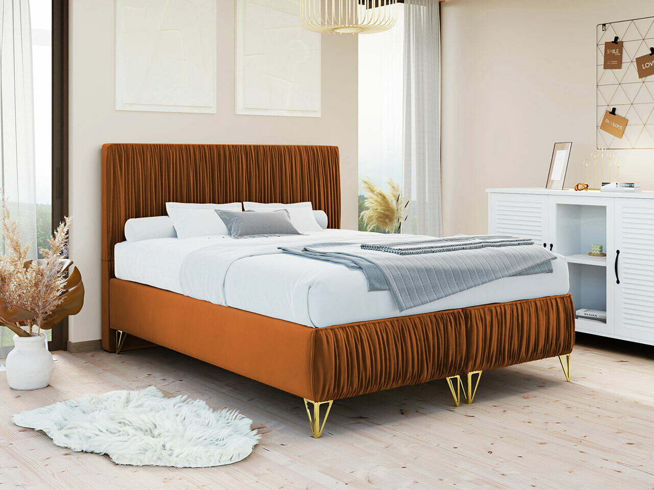 Boxspringbett Logan 112 (Amor Velvet 4305)