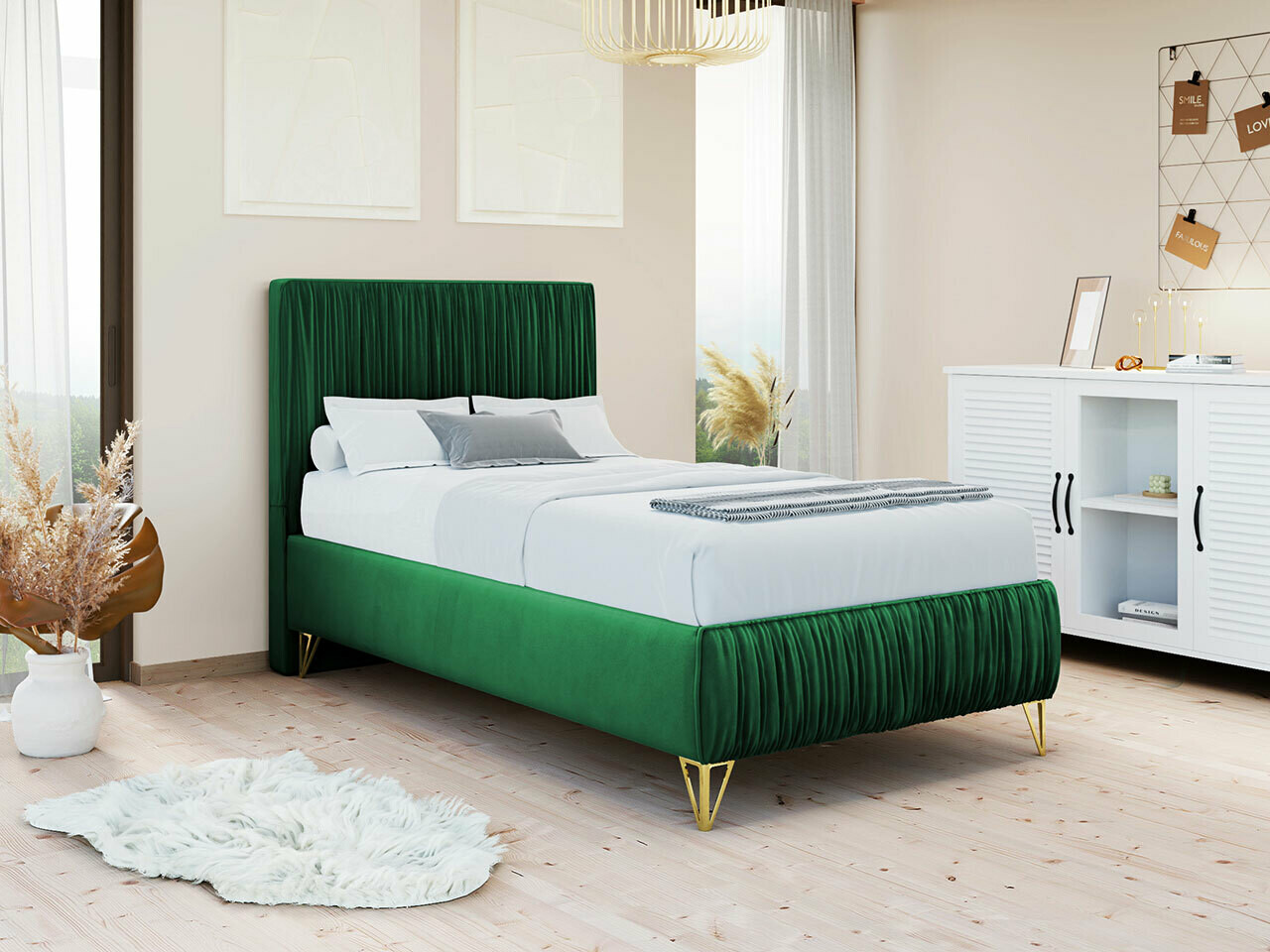 Boxspringbett Logan 112 (Amor Velvet 4311)