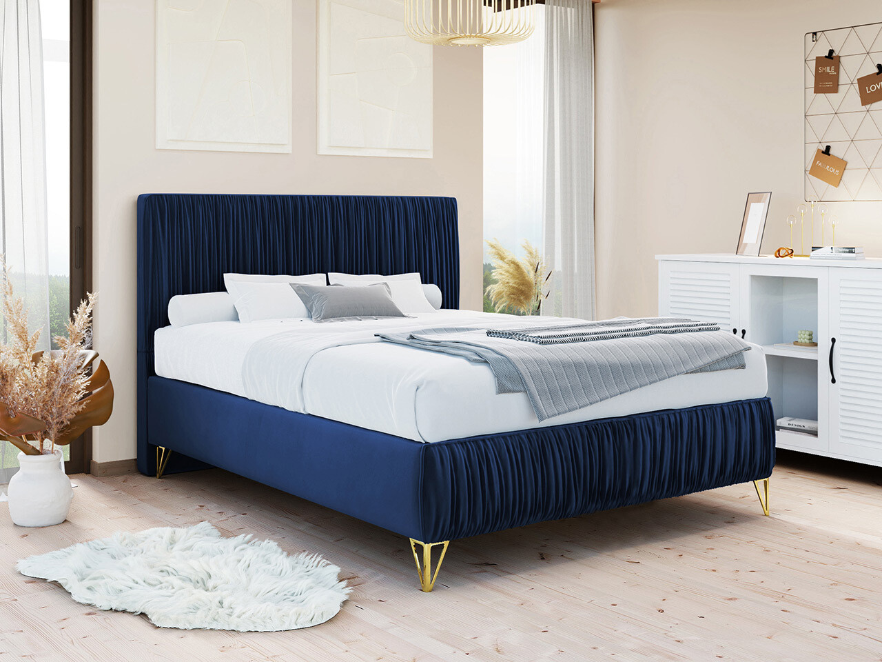 Boxspringbett Logan 112 (Amor Velvet 4314)