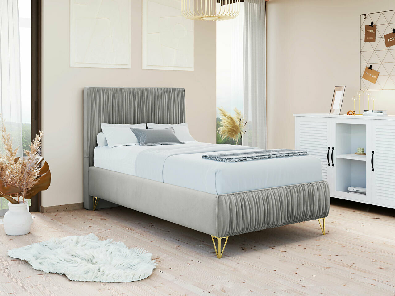 Boxspringbett Logan 112 (Amor Velvet 4318)