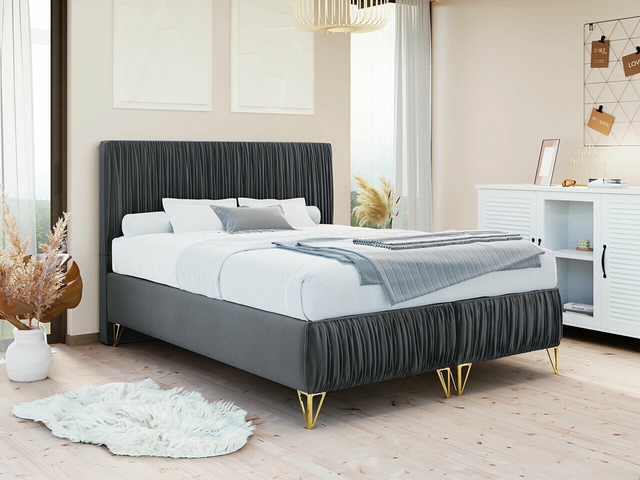 Boxspringbett Logan 112 (Amor Velvet 4321)