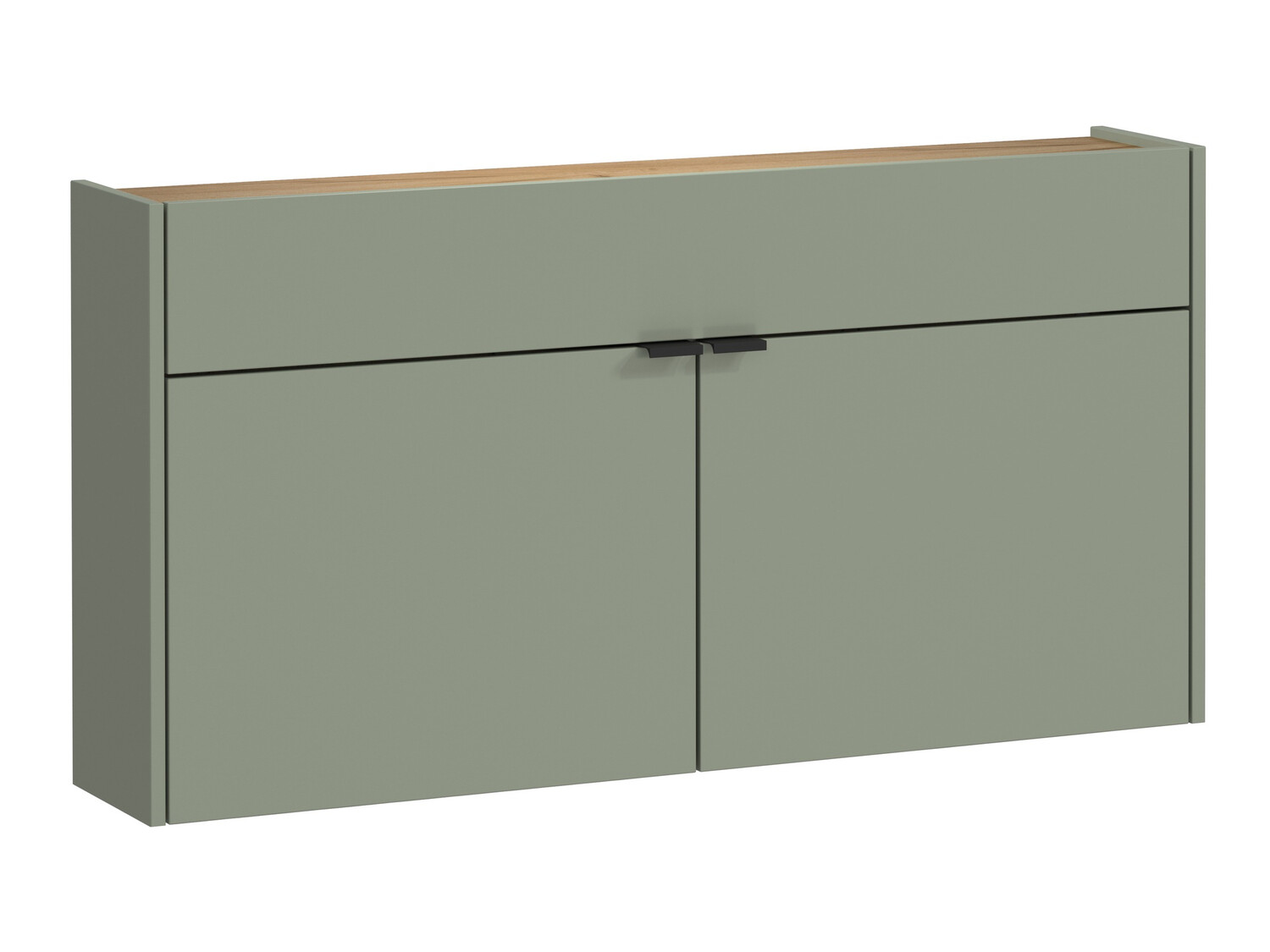 Flurgarnitur Cirsale 107 (Staubiges Grün + Navarra eichenholzoptik)