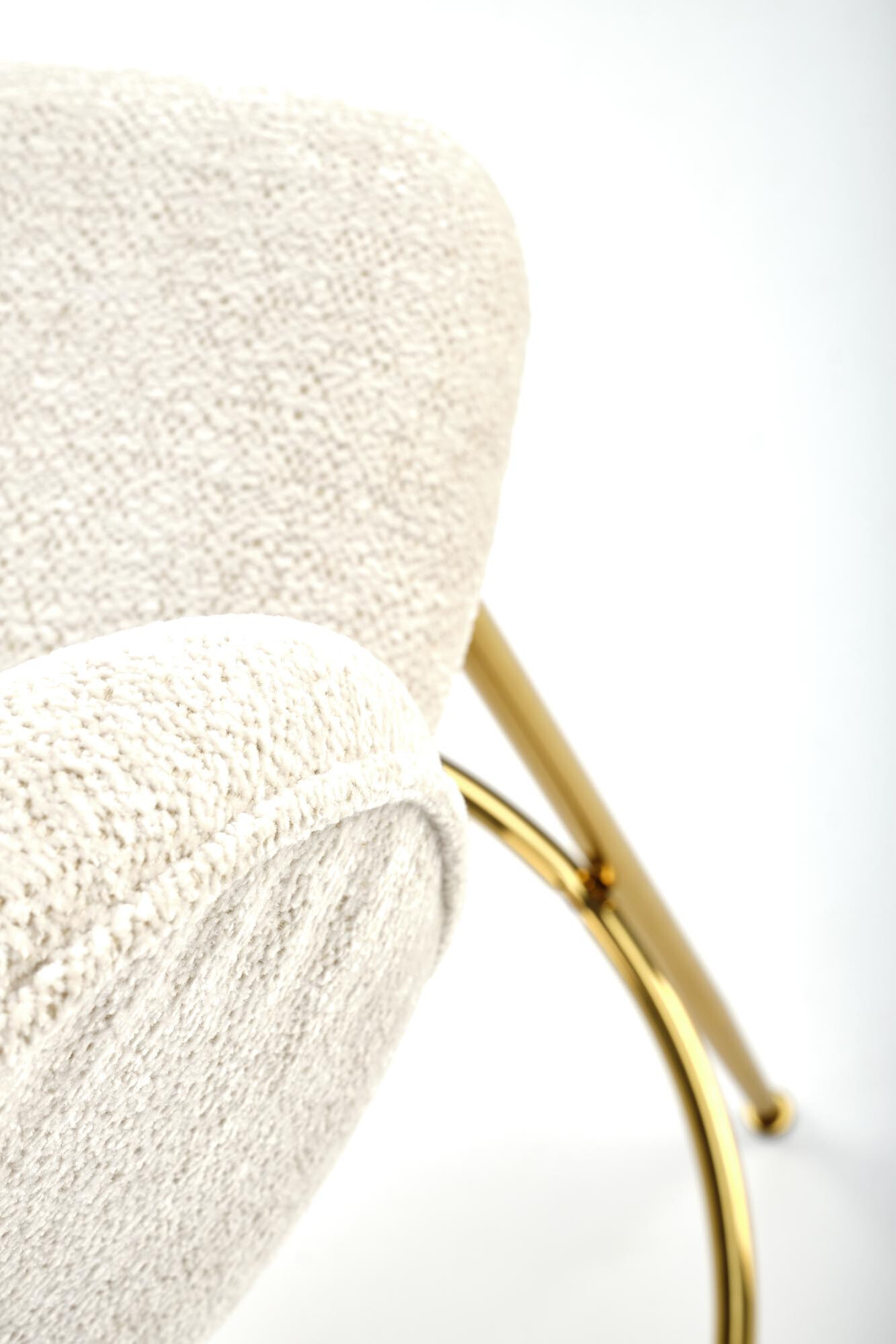 Barstuhl Houston 1554 (Cremefarben + Gold)