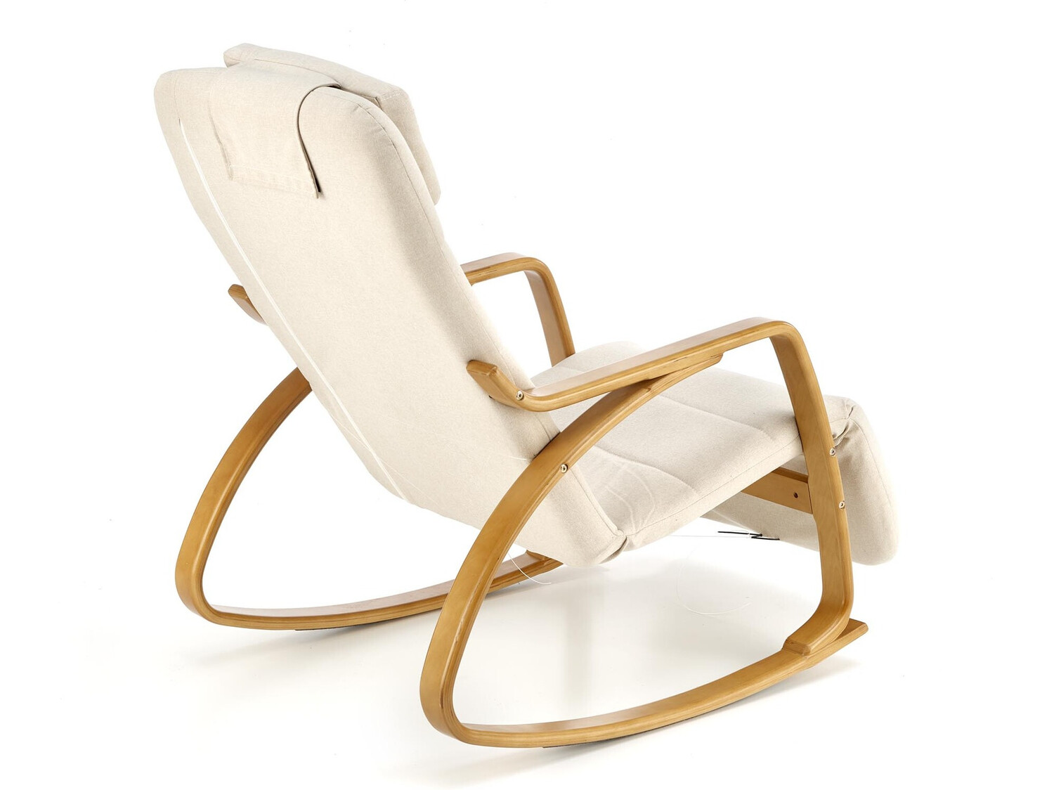 Schaukelstuhl Houston 1552 (Beige + Helles Holz)