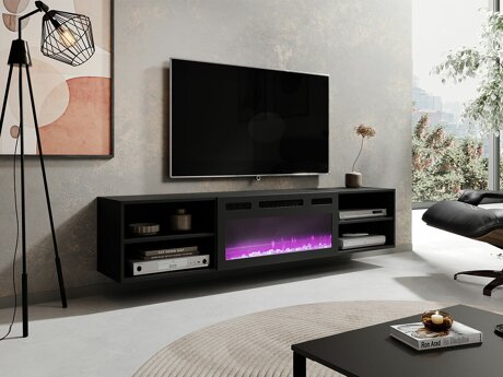 TV-Möbel Charlotte 190 (Schwarz)