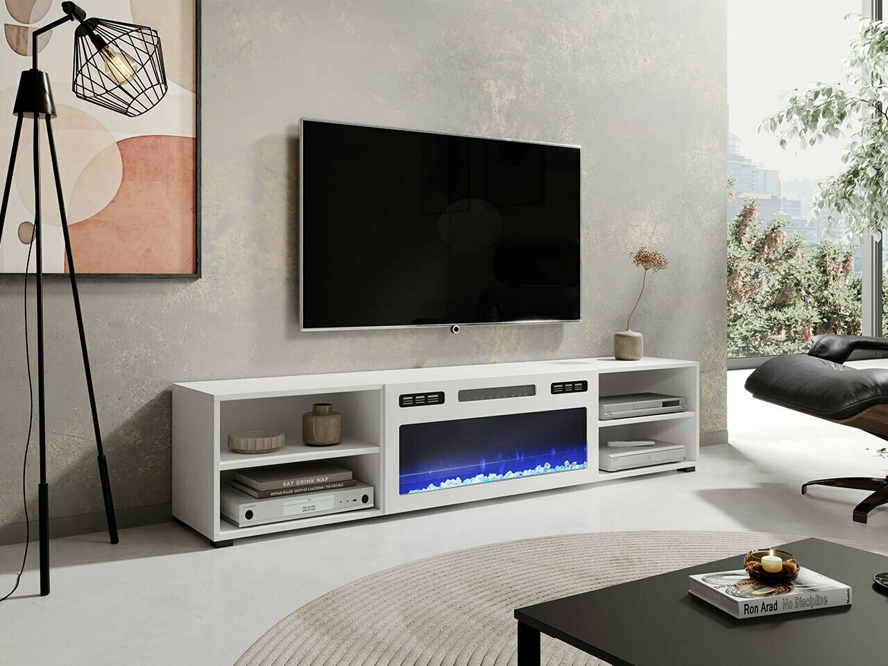 TV-Möbel Charlotte 190 (Weiß)