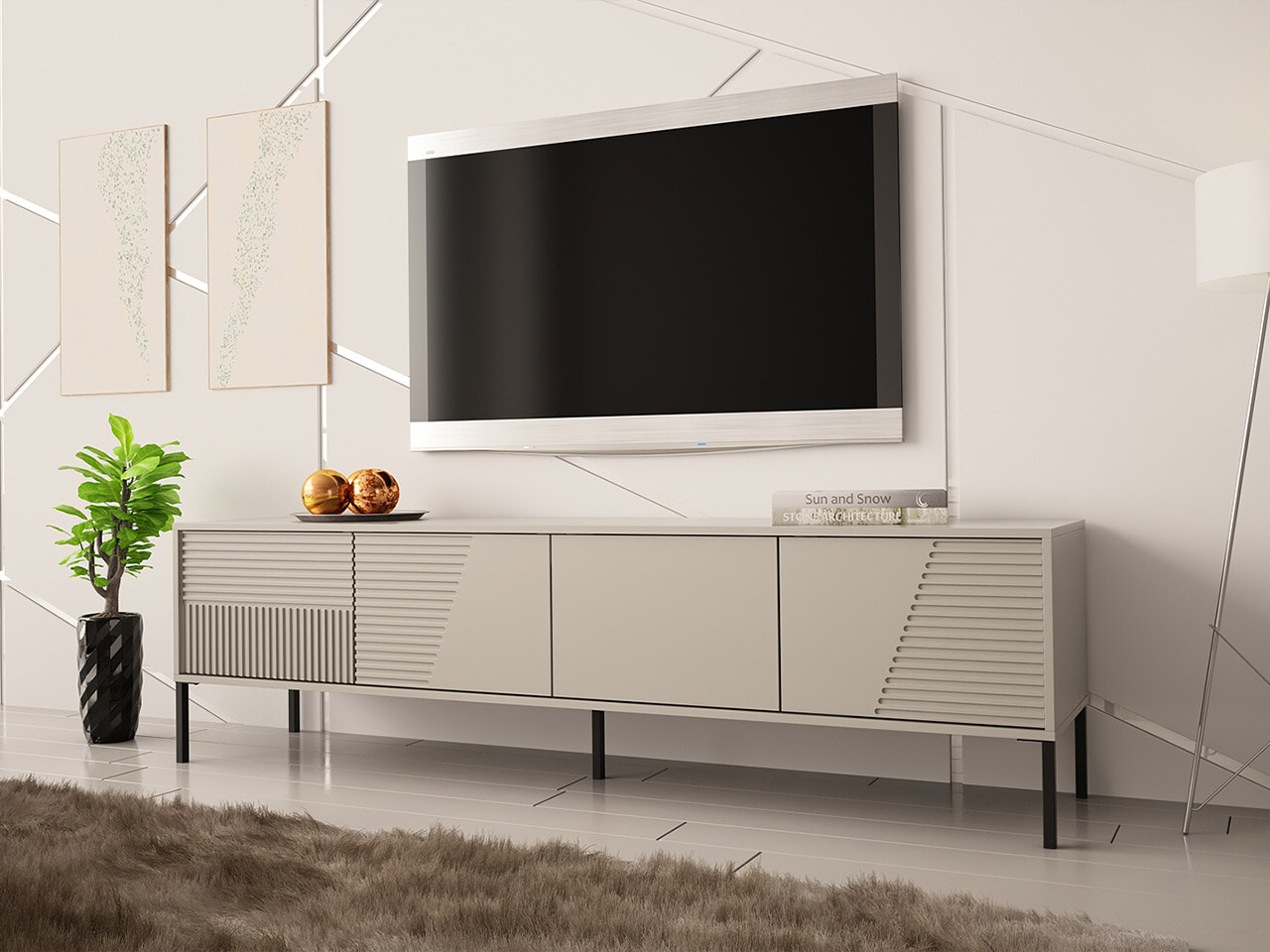 TV-Möbel Verteni 100 (Kaschmir)