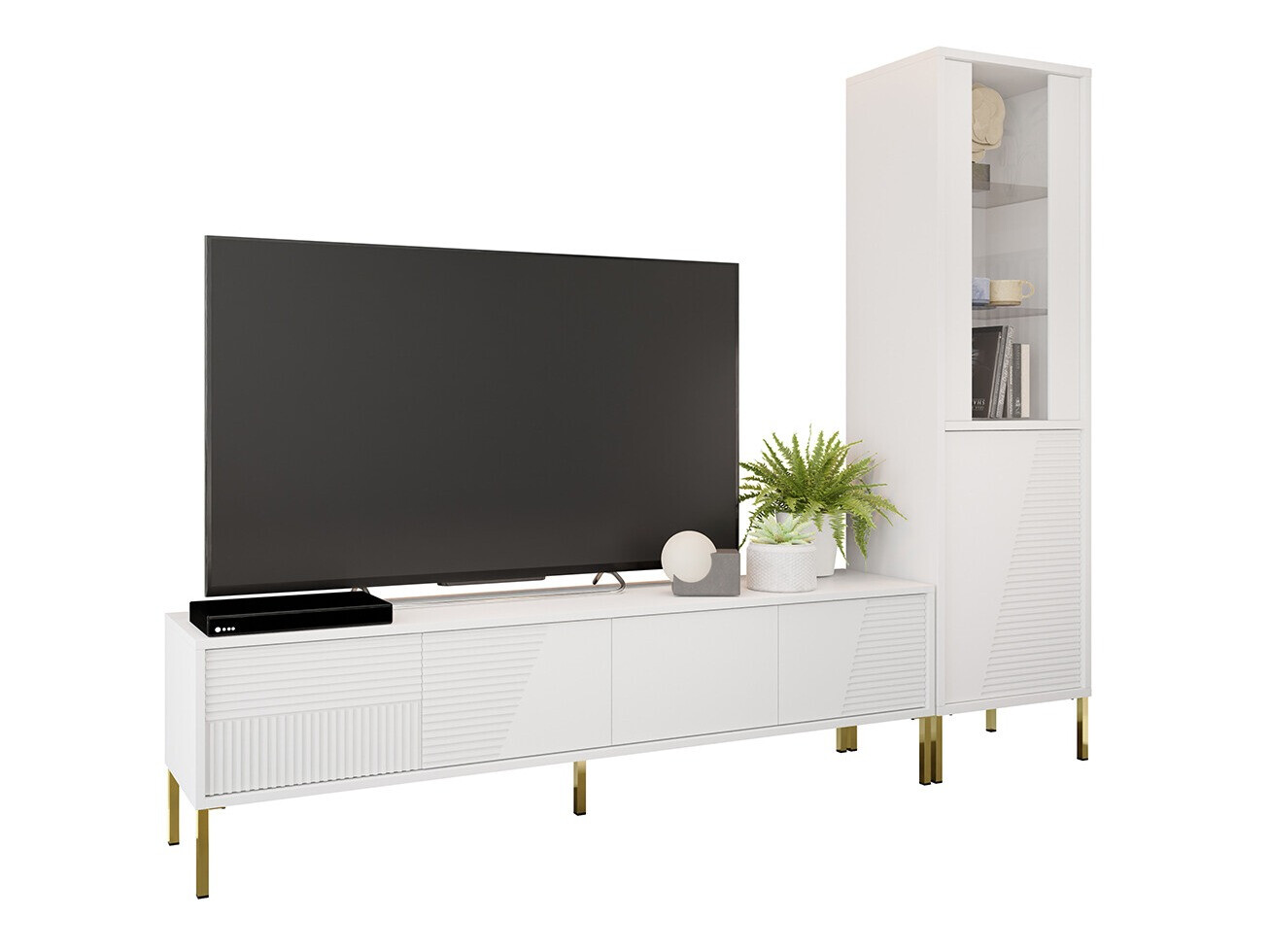 Wohnzimmer-Sets Verteni 108 (Weiß)