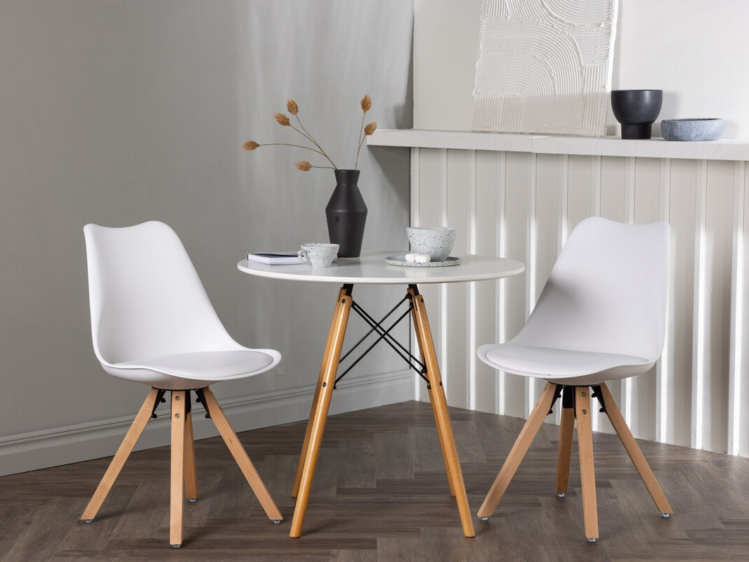 Essgruppe Dallas 4244 (Weiß + Hellbraun)