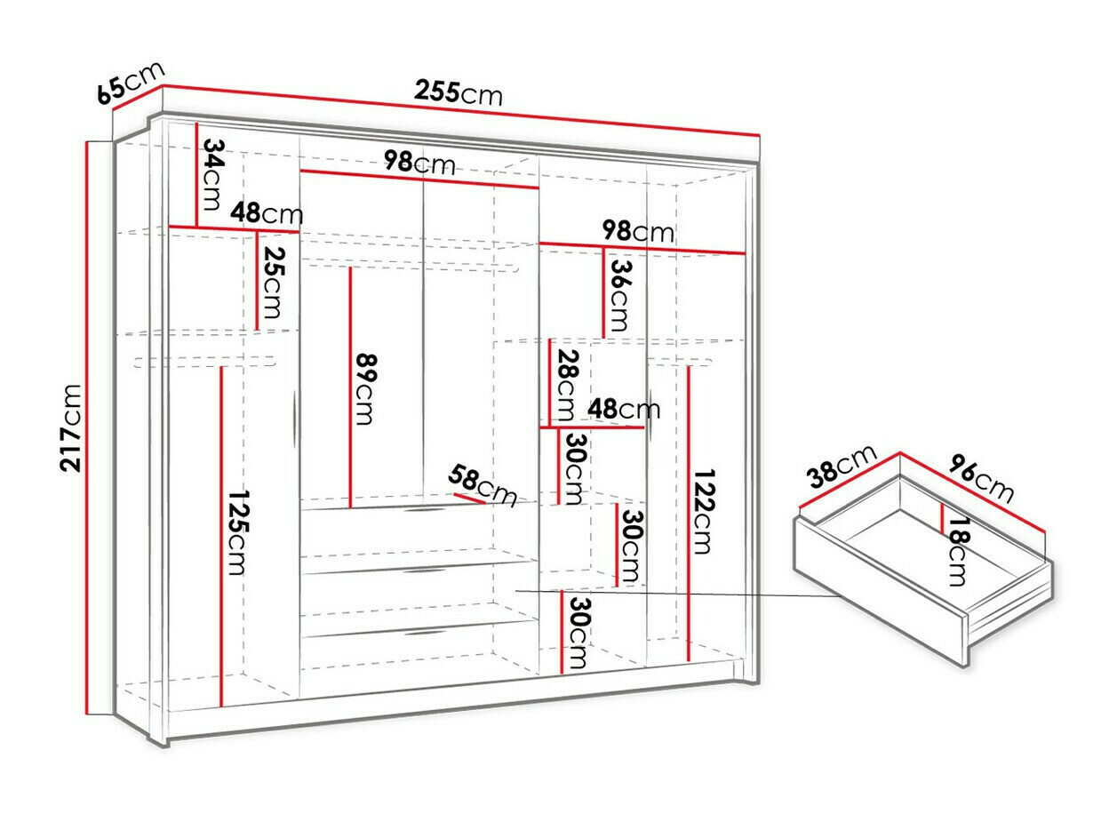 Kleiderschrank Honolulu 271
