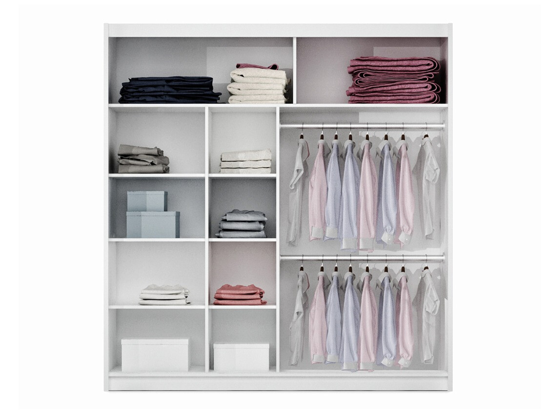 Kleiderschrank Honolulu 201 (Schwarz)