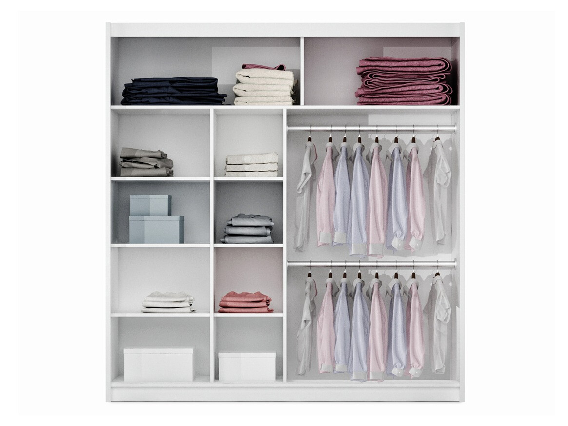 Kleiderschrank Honolulu 108 (Lava + Canyon eichenholzoptik)