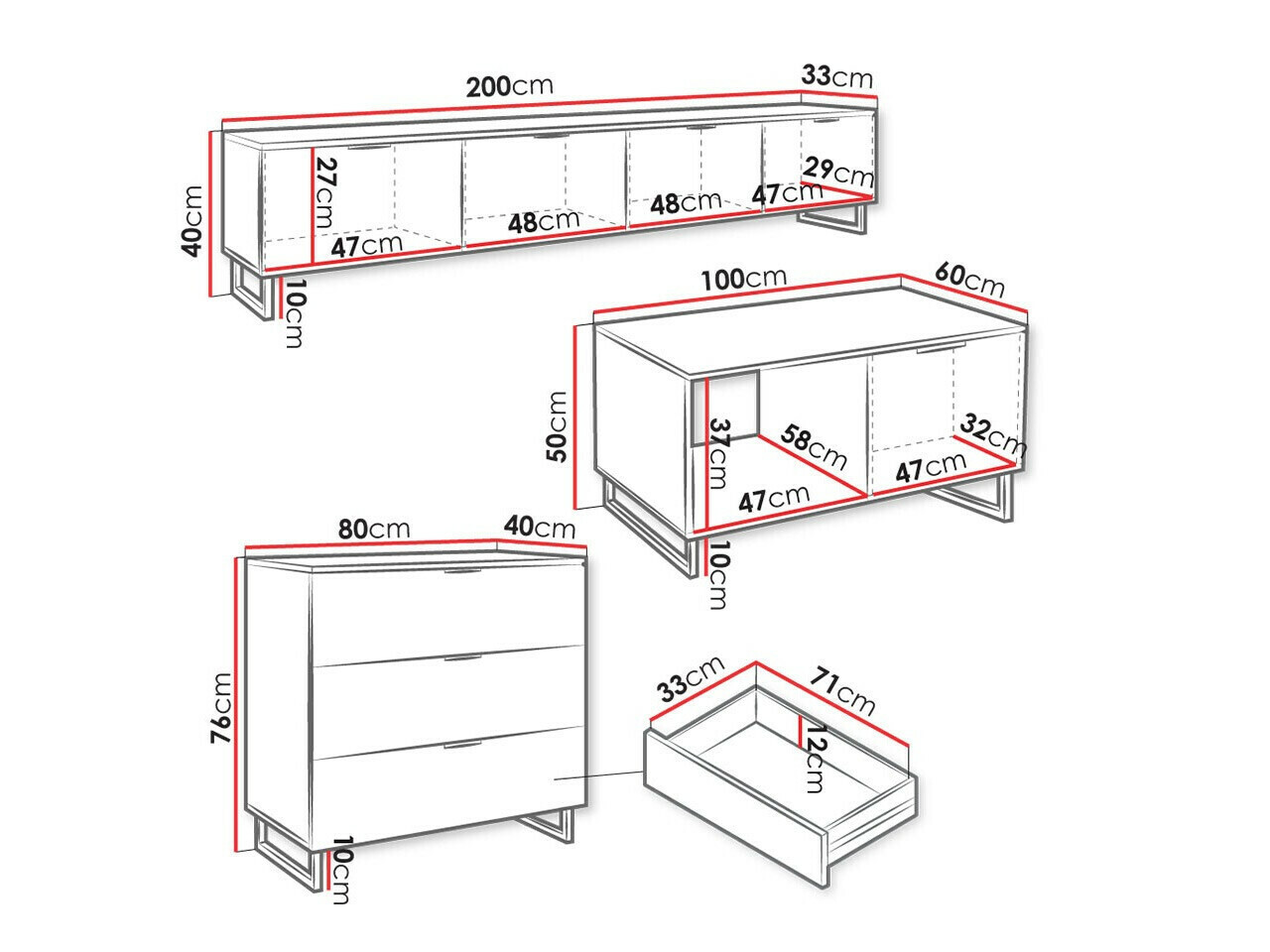 Wohnzimmer-Sets Sarasota 184 (Weiß)