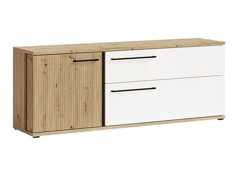 TV-Möbel Reno K102 (Weiß + Artisan Eichenholzoptik)