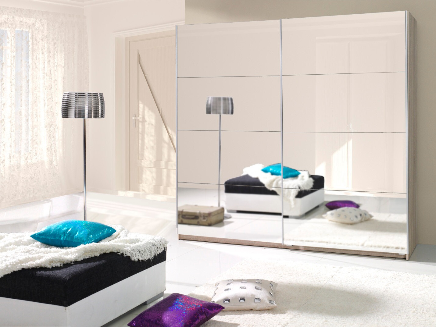 Kleiderschrank Murrieta 187 (Sonoma Eichenholzoptik)